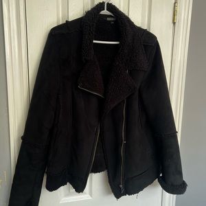 Black aviator jacket